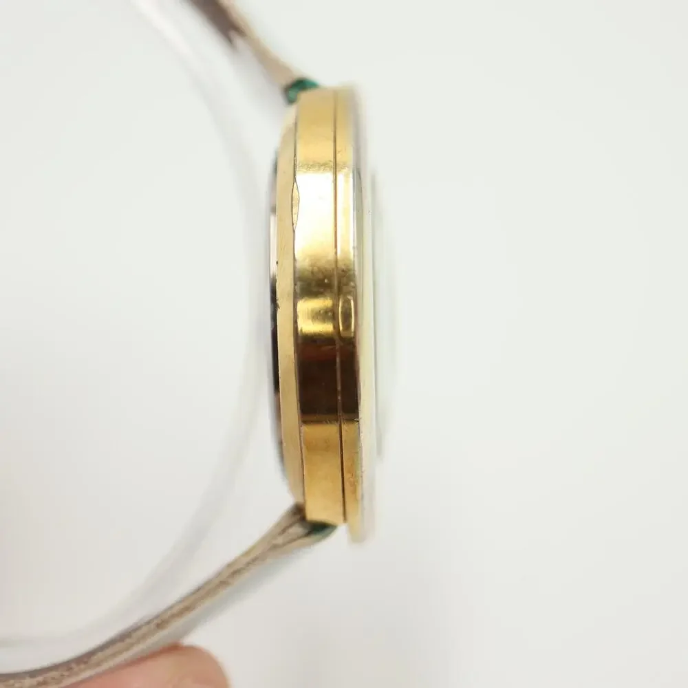 Joan Rivers Classic Womens Watch 41mm Cream Bezel White Leather w New Battery